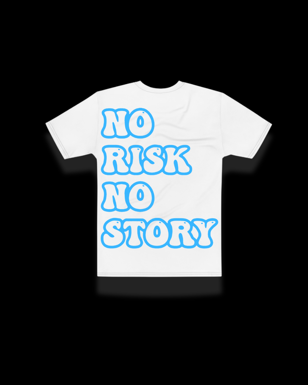 T-shirt No Risk No Story - Bleu
