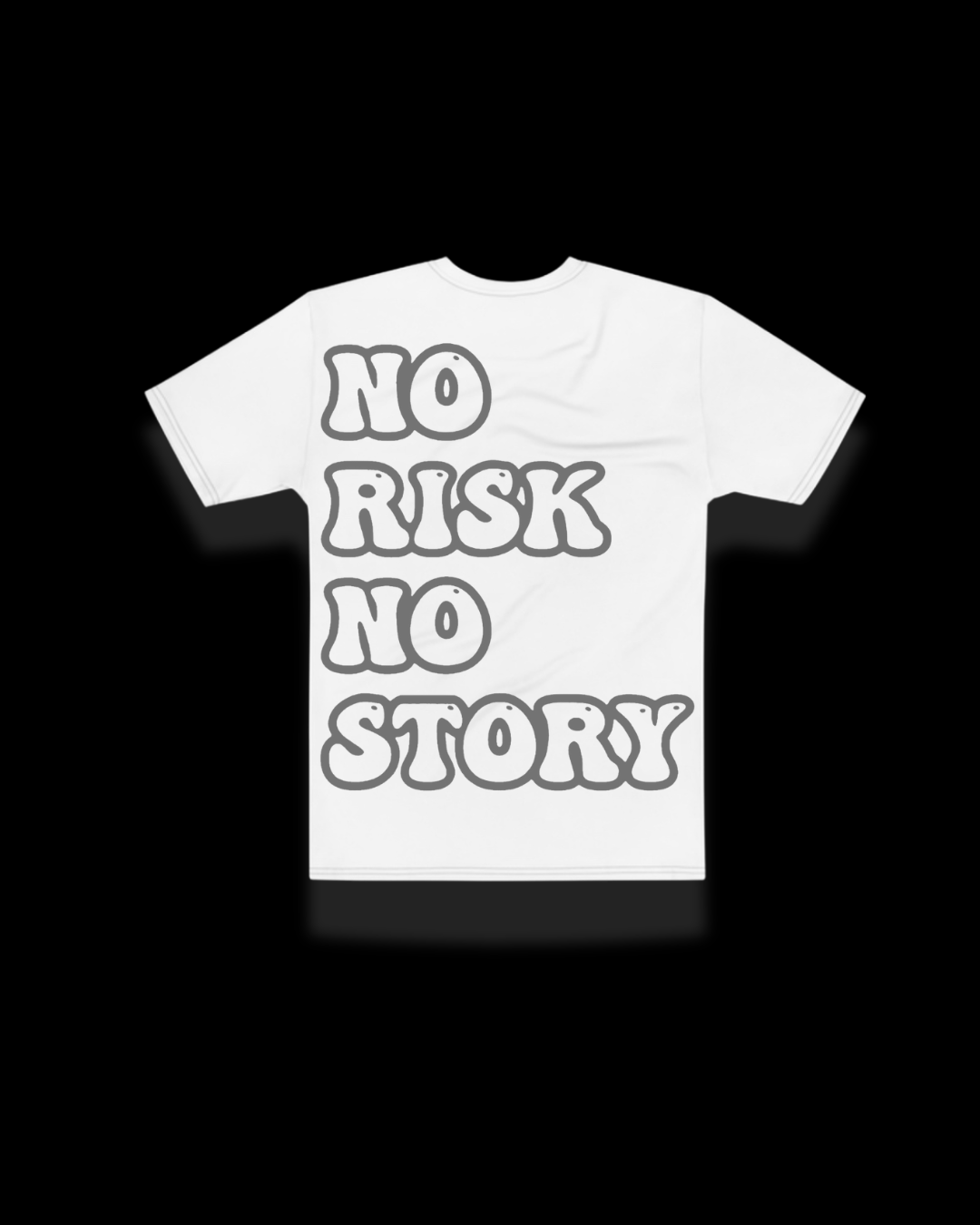 T-shirt No Risk No Story - Gris