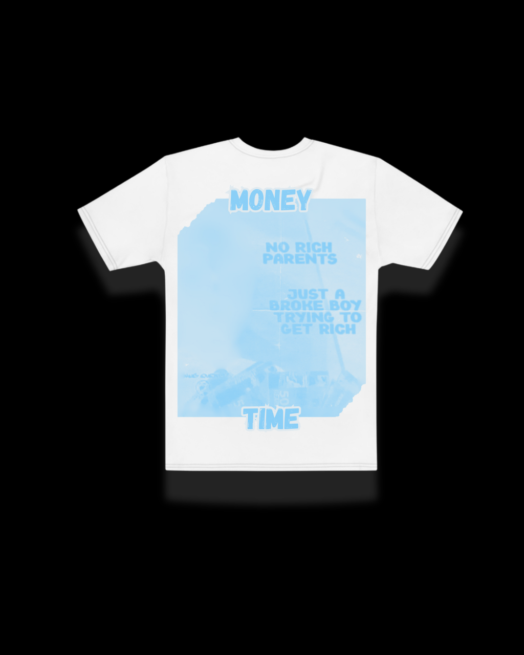 T-shirt Get Rich - Blanc