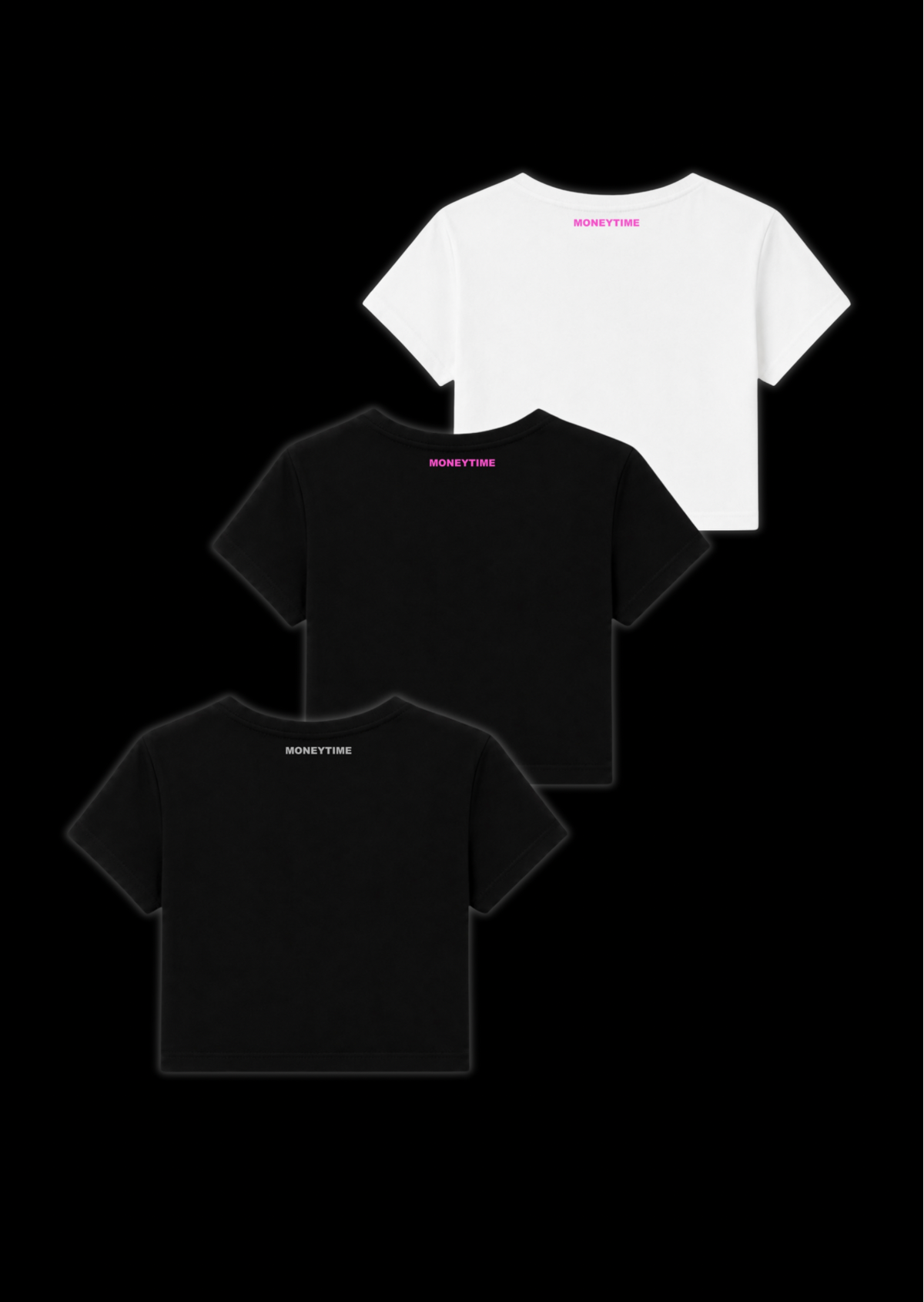 PACK CROP TOP NRNS - NOIR,BLANC & GRIS