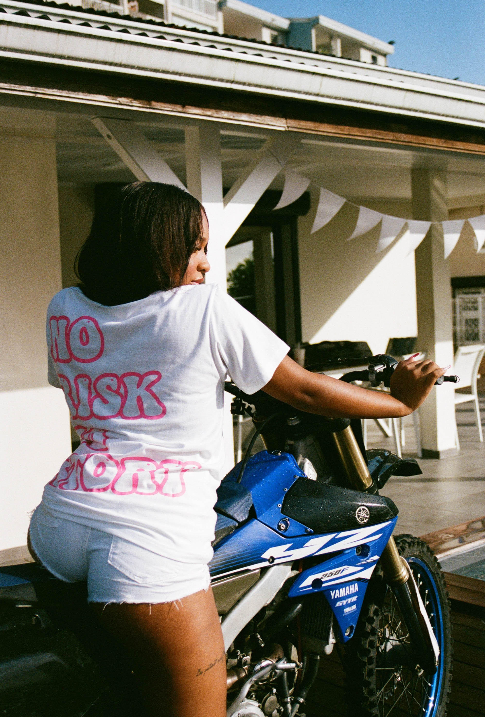 T-Shirt NO RISK NO STORY – Rose