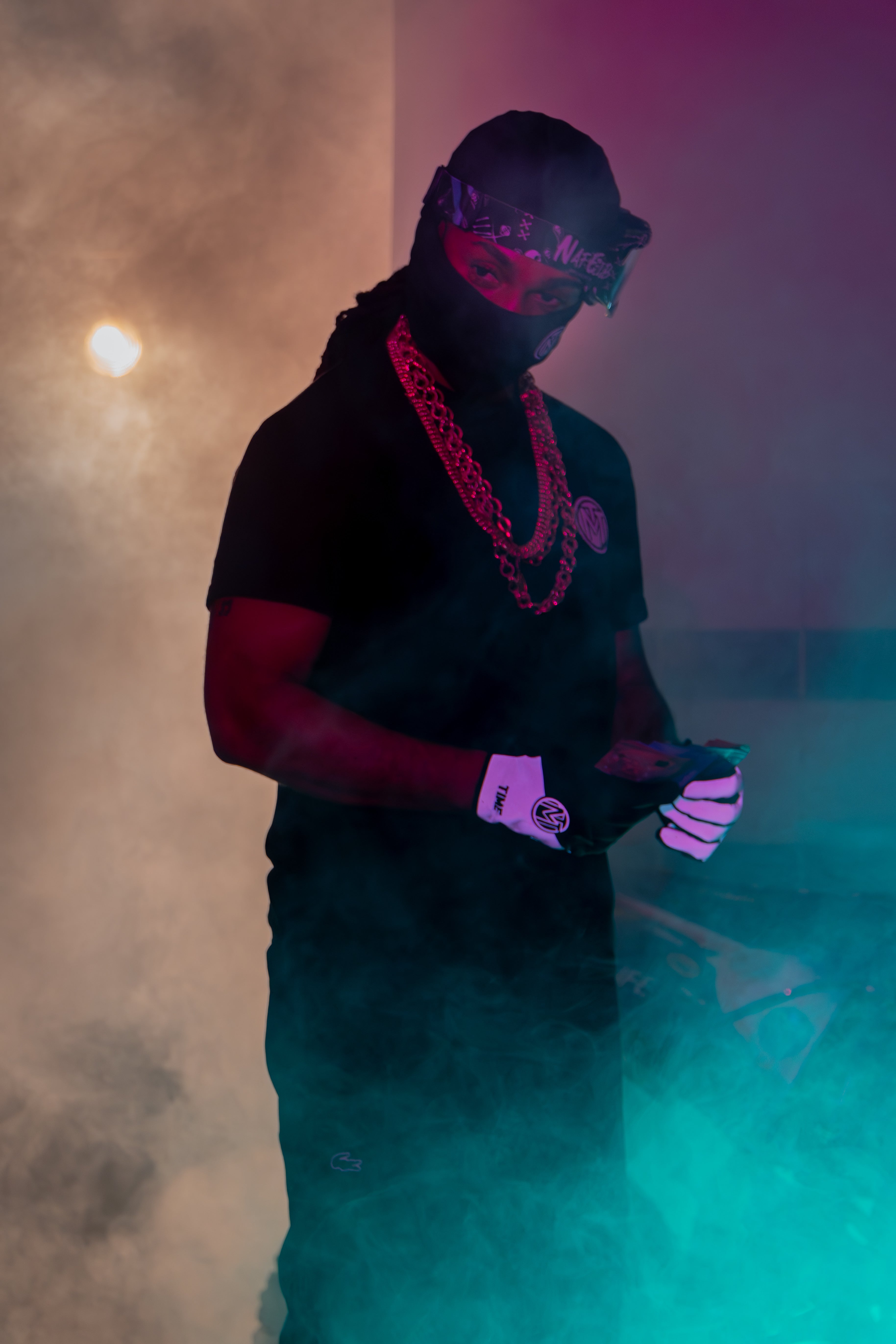 Gants MoneyTime - Noir & Blanc