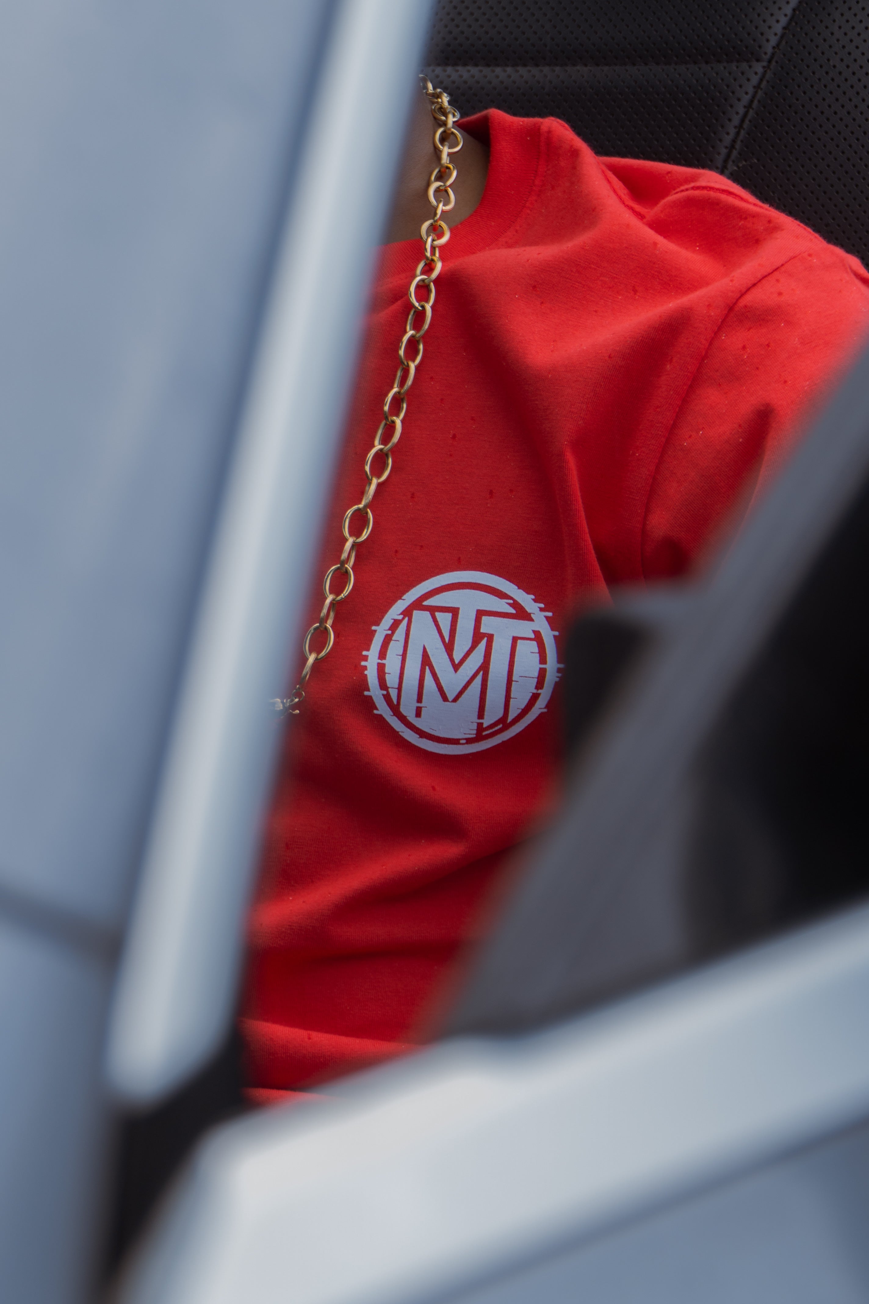 T-shirt No Risk No Story - Rouge & Blanc